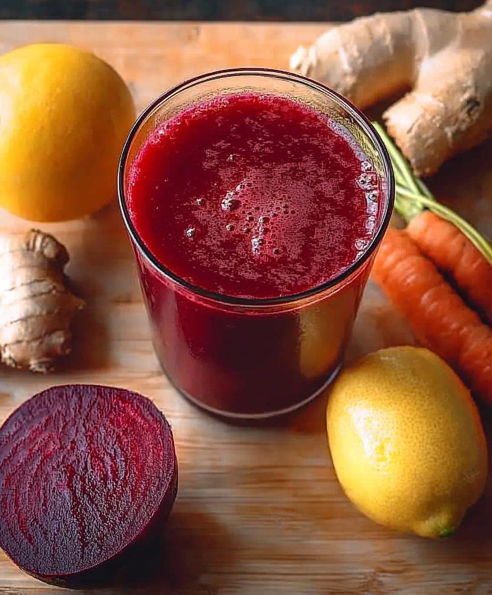 Refreshing Beet Apple Carrot Juice