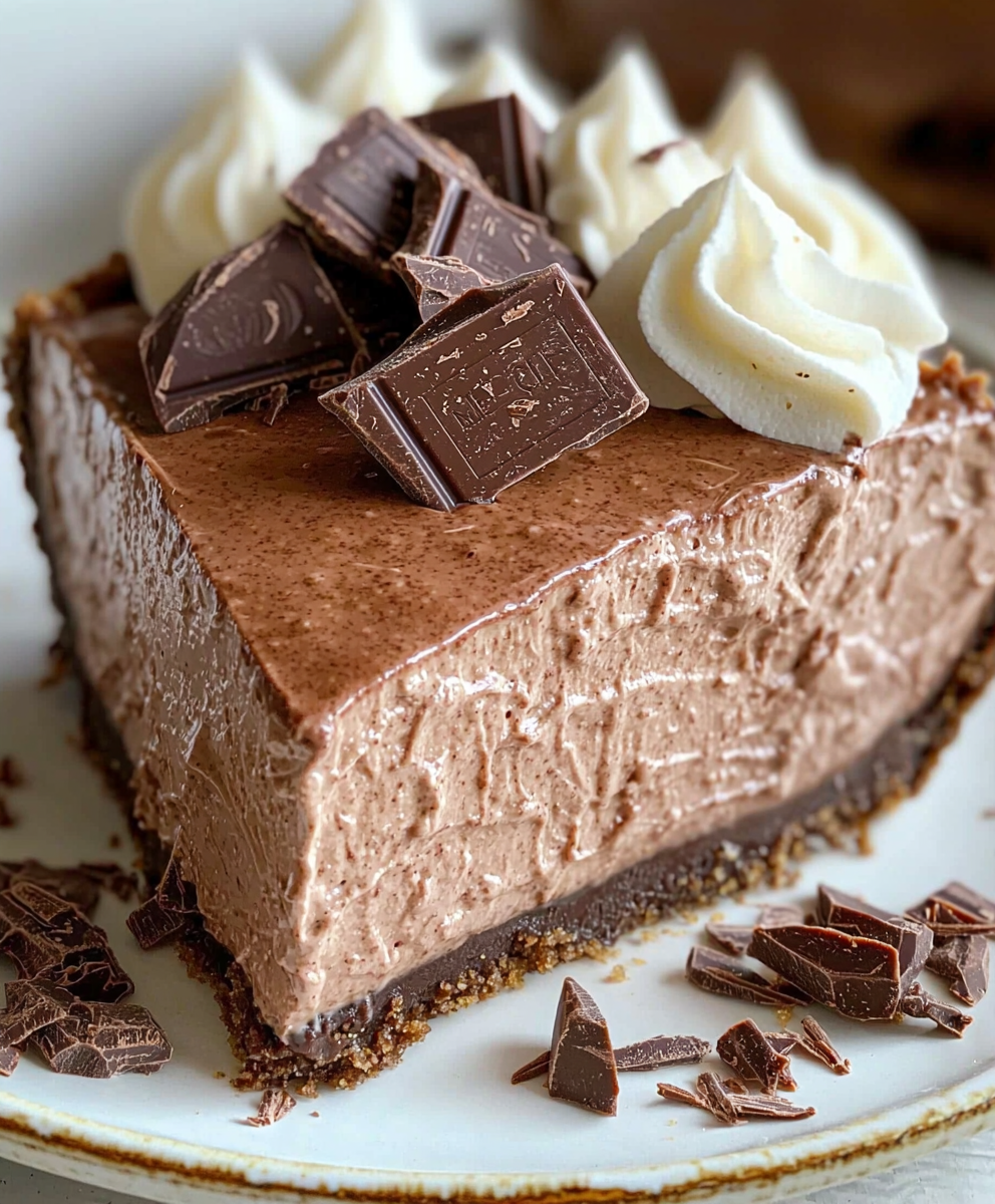 No Bake Chocolate Cream Pie