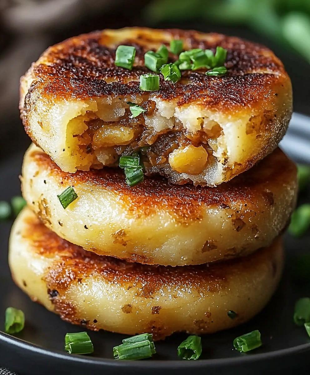 Stuffed Potato Cakes