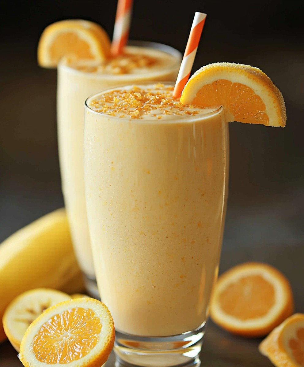 Healthier Orange Julius Banana Smoothie