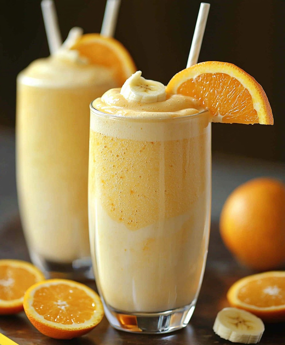 Healthier Orange Julius Banana Smoothie