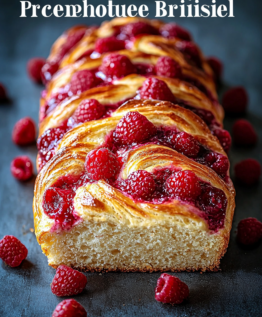 Raspberry Swirl Brioche Loaf