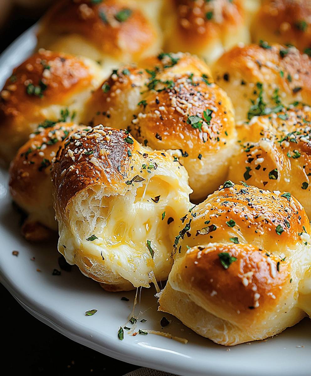 Cheese-Filled Garlic Knots
