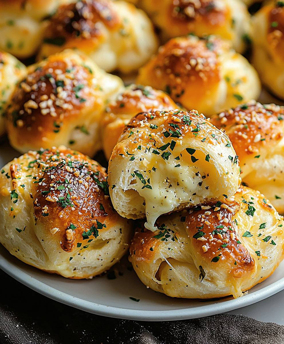 Cheese-Filled Garlic Knots