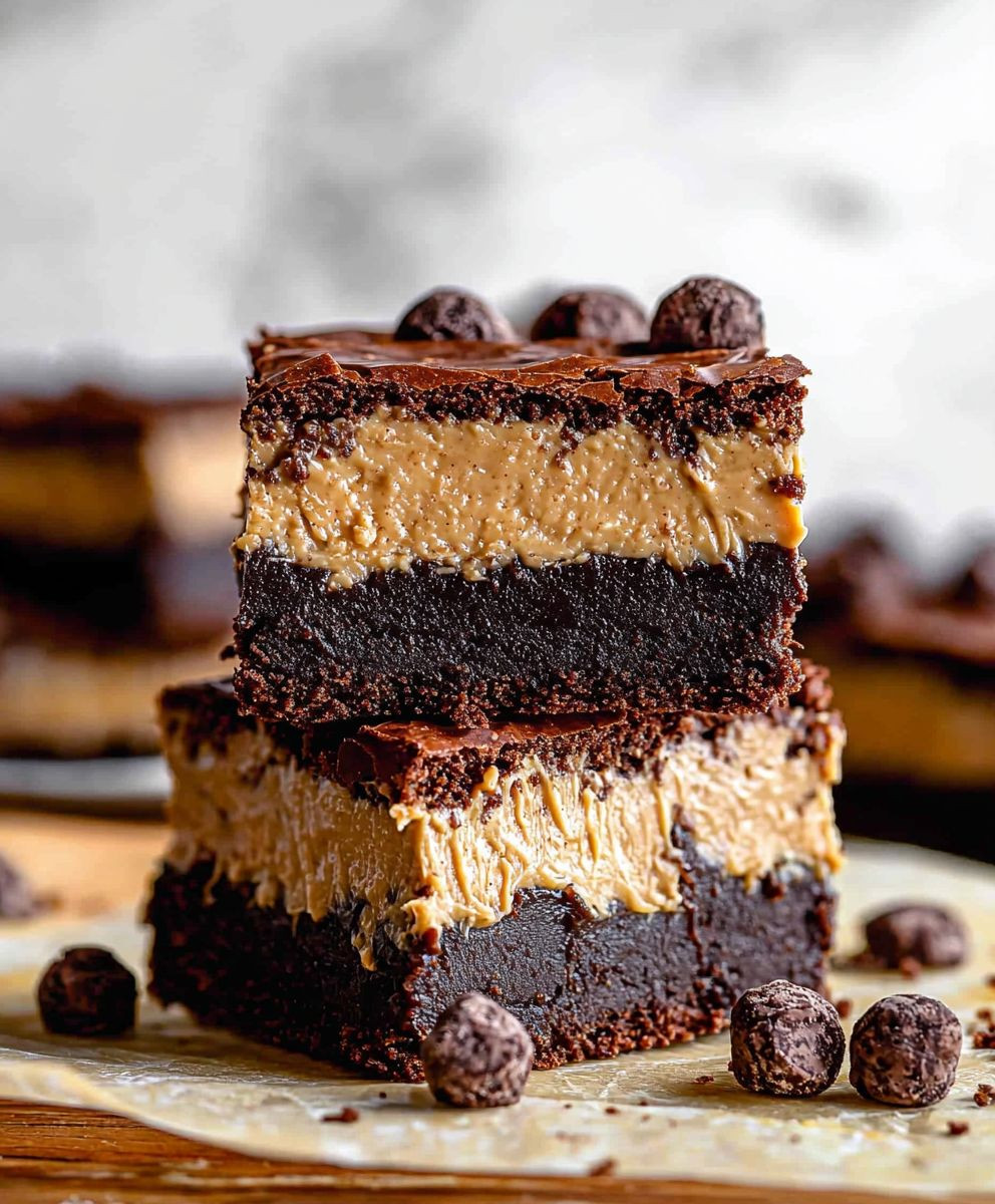 Peanut Butter Truffle Brownies