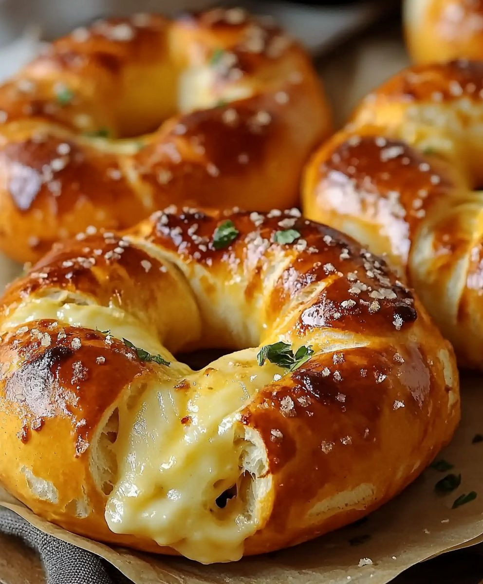 Cheese-Stuffed Pretzels