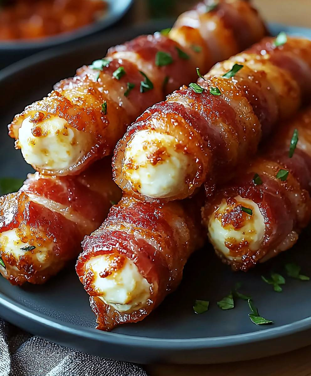 Bacon-Wrapped Mozzarella Sticks