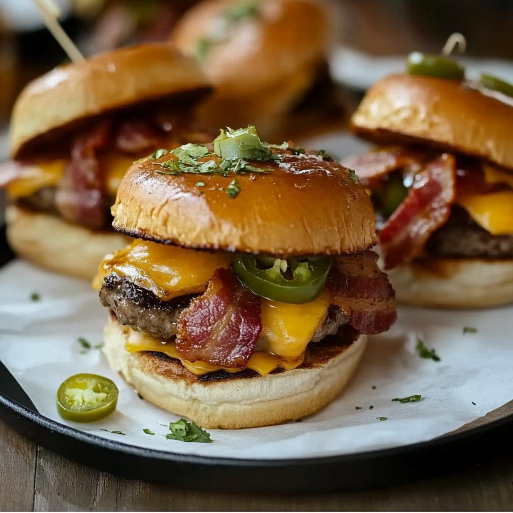 Cowboy Sliders with Bacon