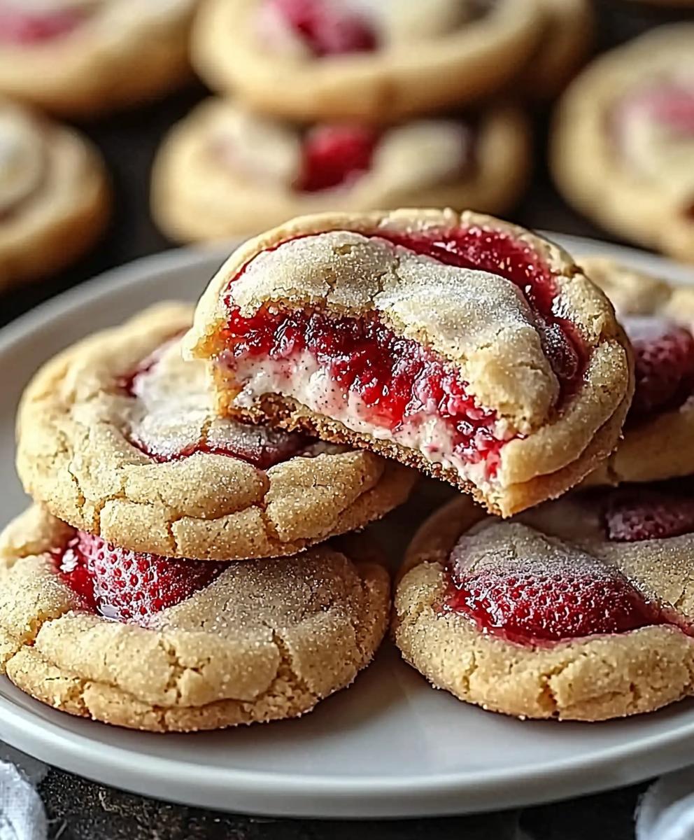 Strawberry Cheesecake Cookies
