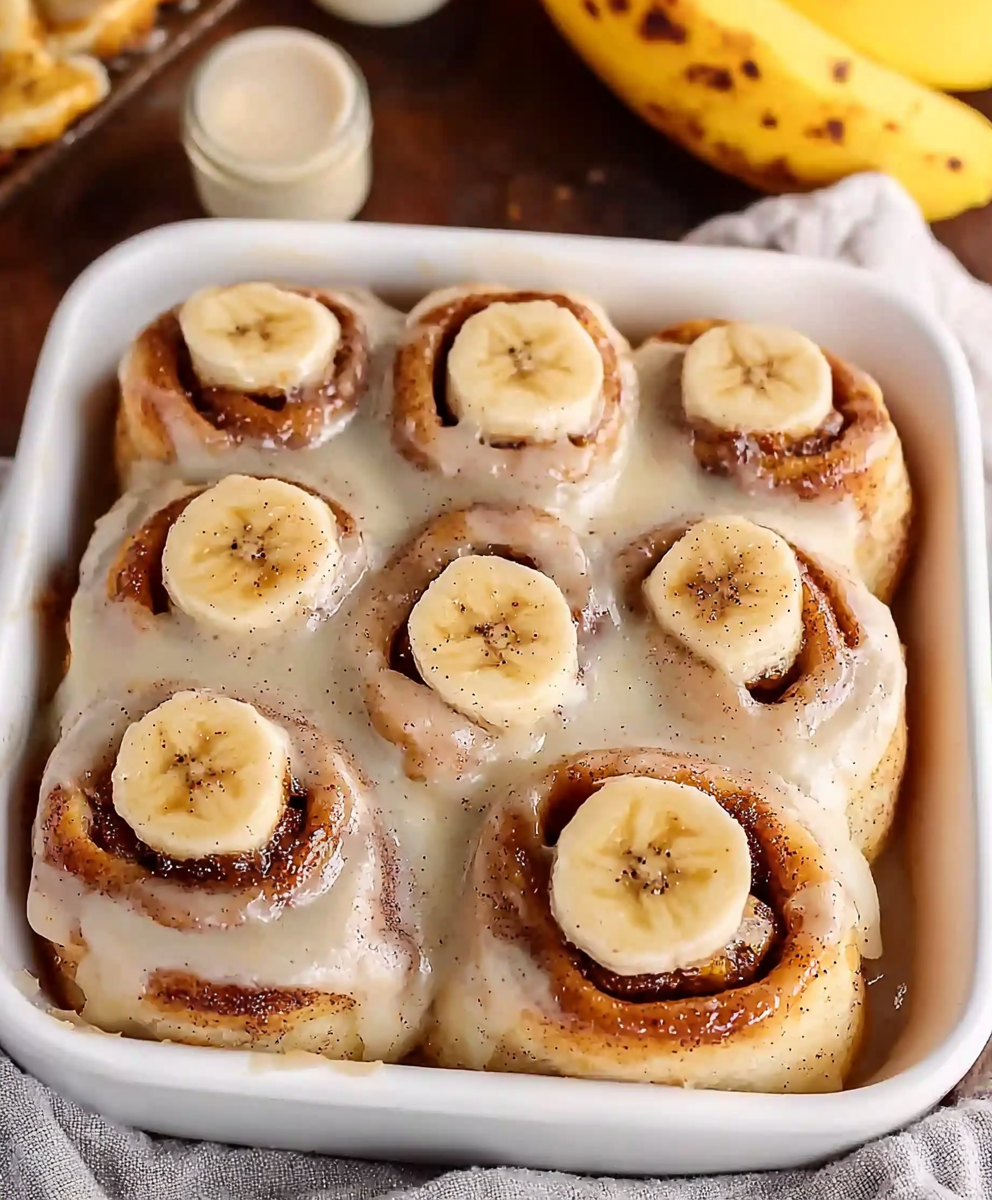Banana Bread Cinnamon Rolls