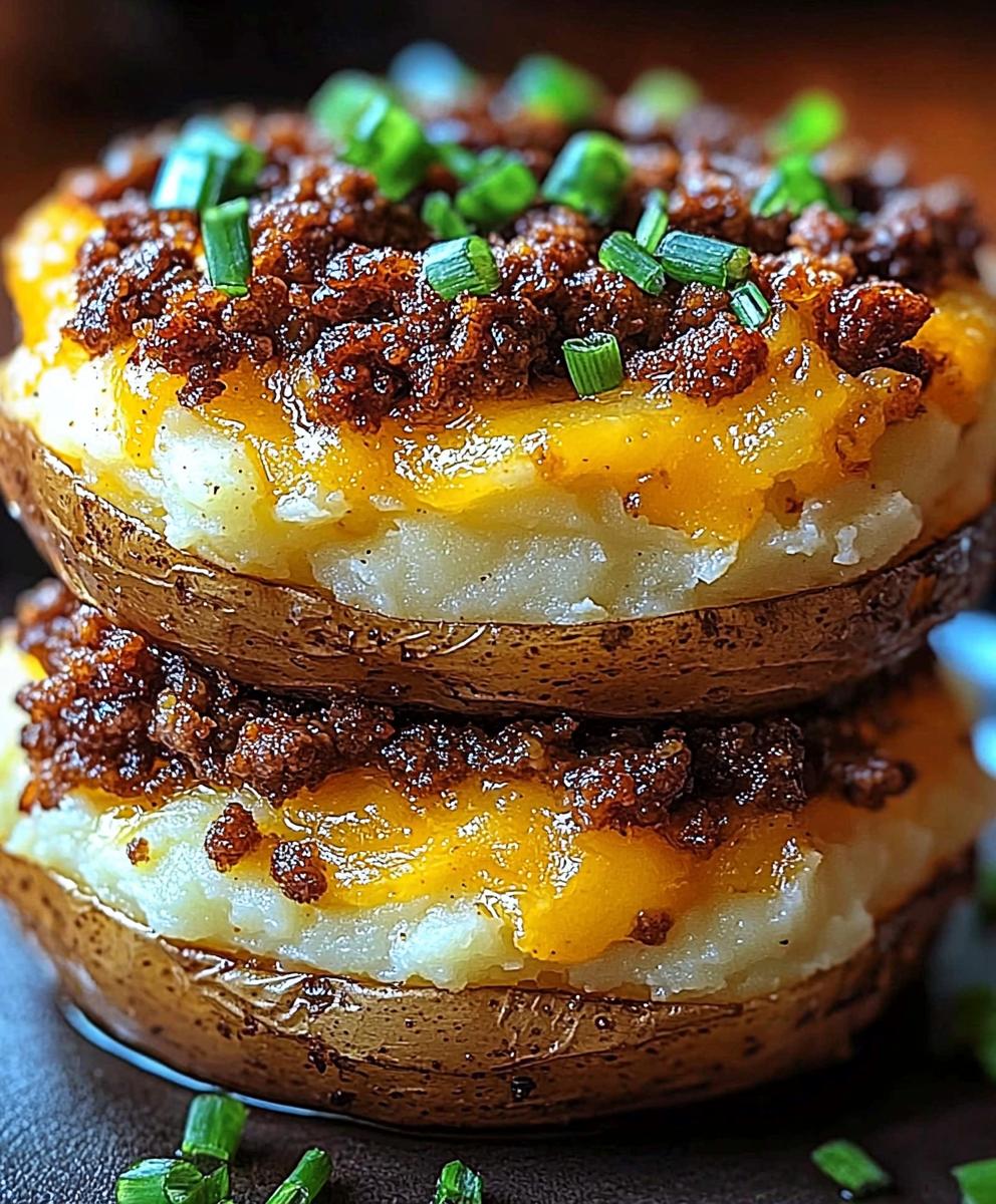 Cheesy Ground Beef Mashed Potatoes