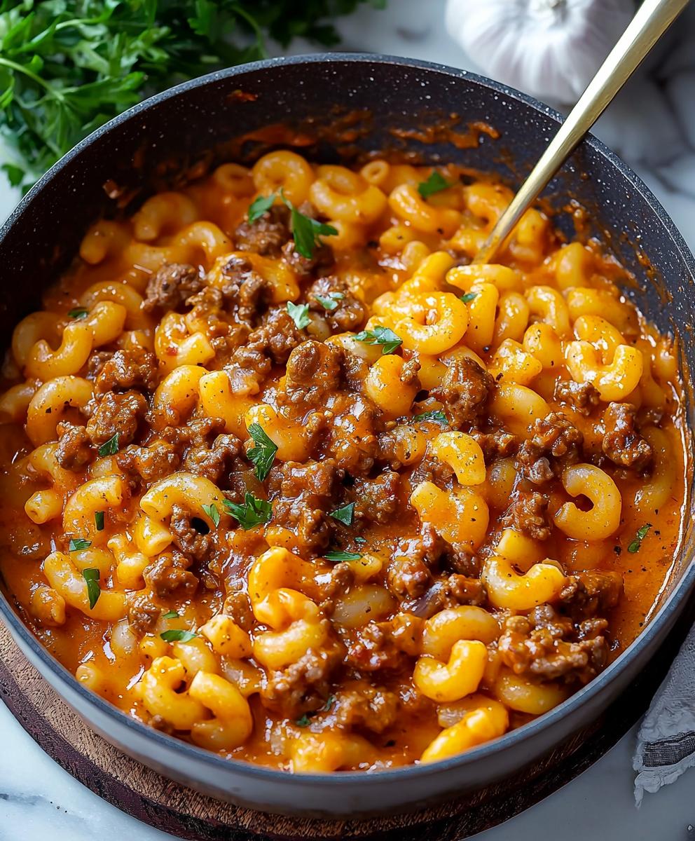Beefaroni dish