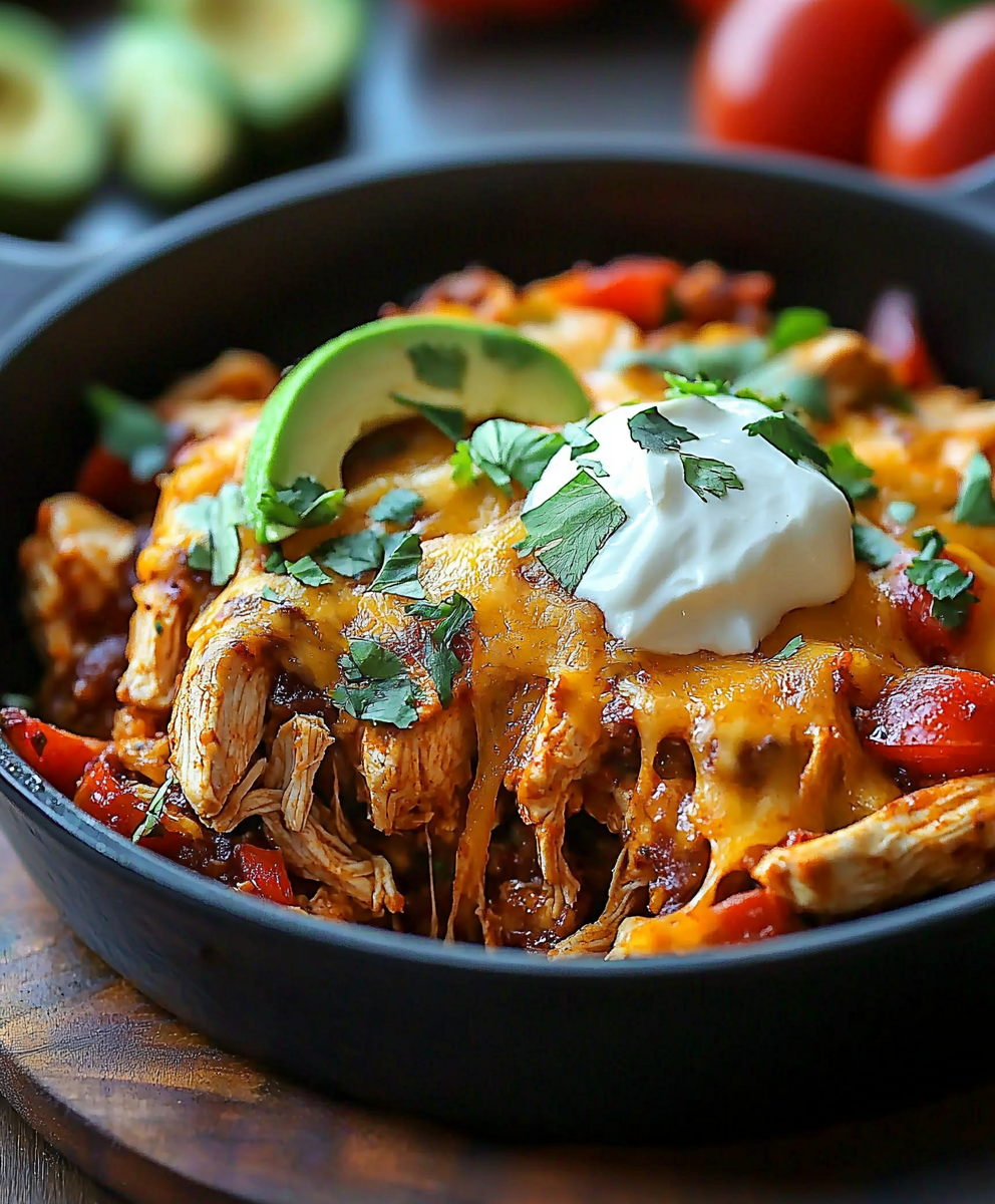 Chicken Fajita Casserole Dish