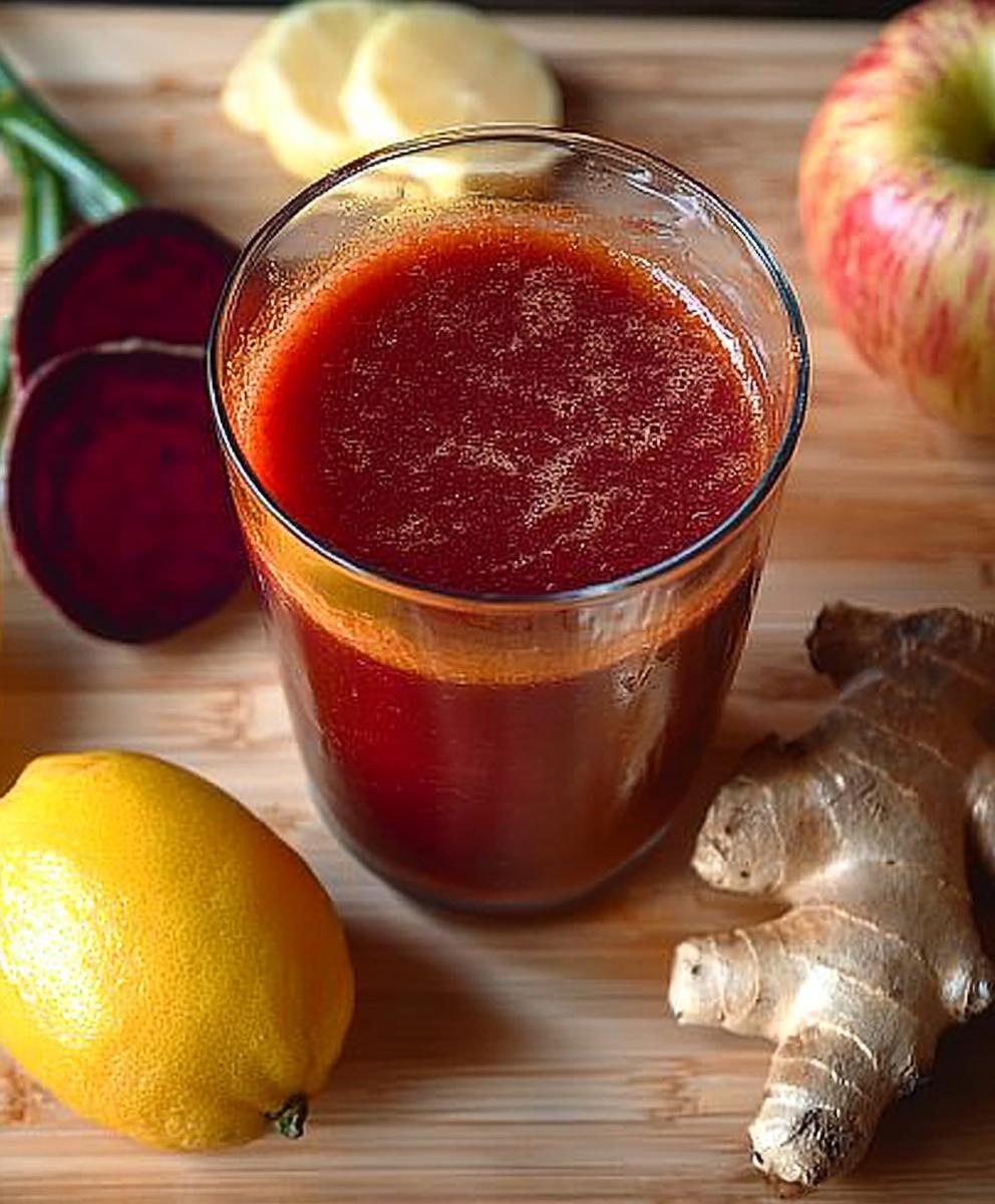 Refreshing Beet Apple Carrot Juice