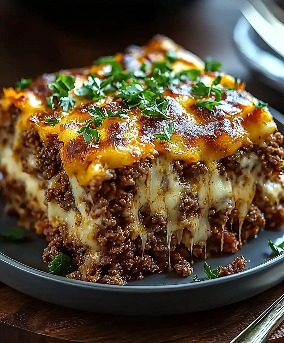 Cheesy Meatloaf Casserole