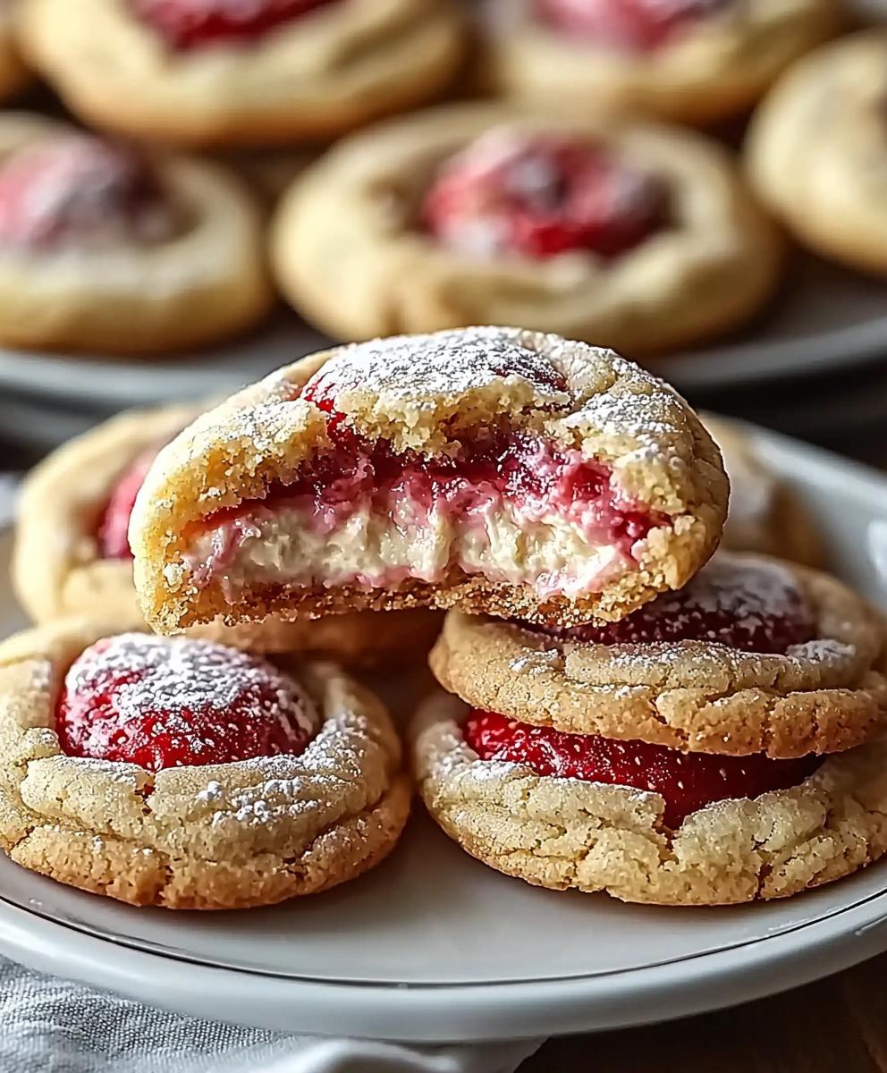 Strawberry Cheesecake Cookies