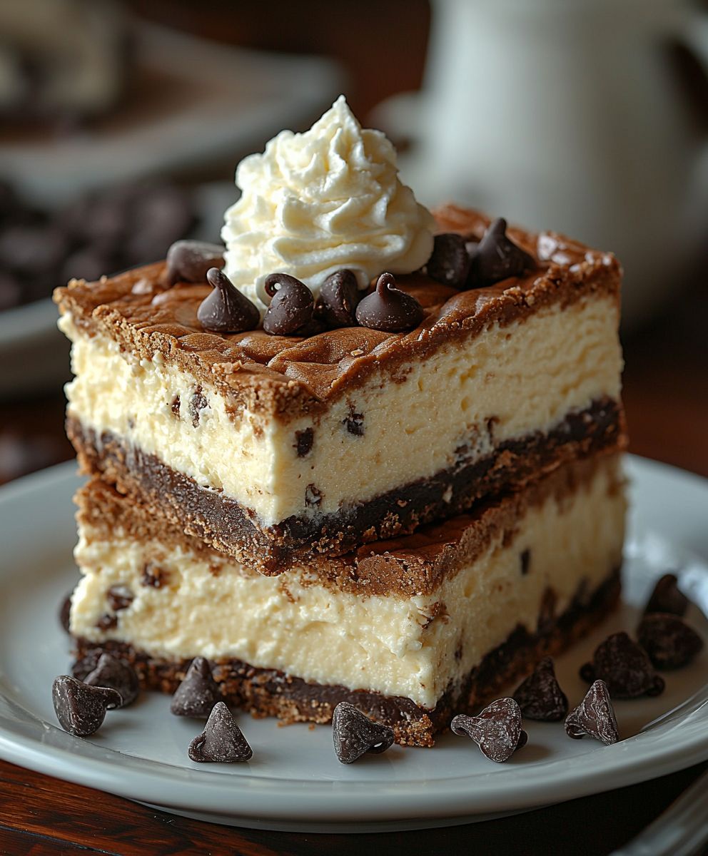 Chocolate Chip Cheesecake Bars