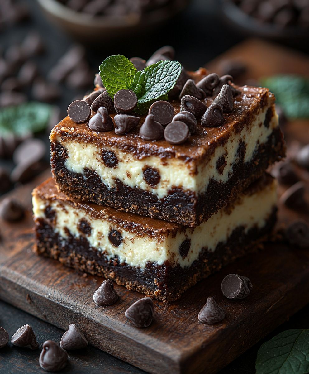 Chocolate Chip Cheesecake Bars
