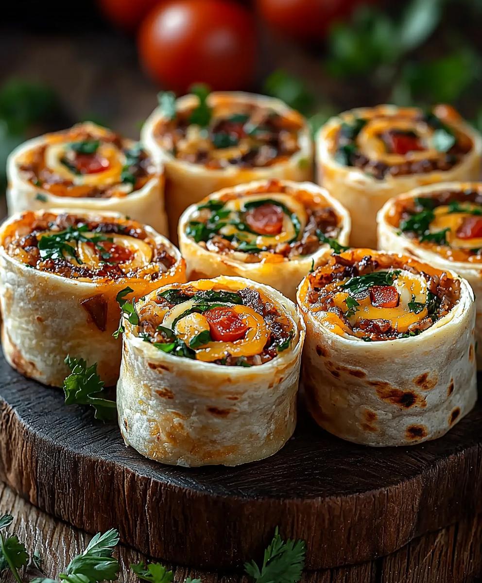 Taco Pinwheel Appetizers