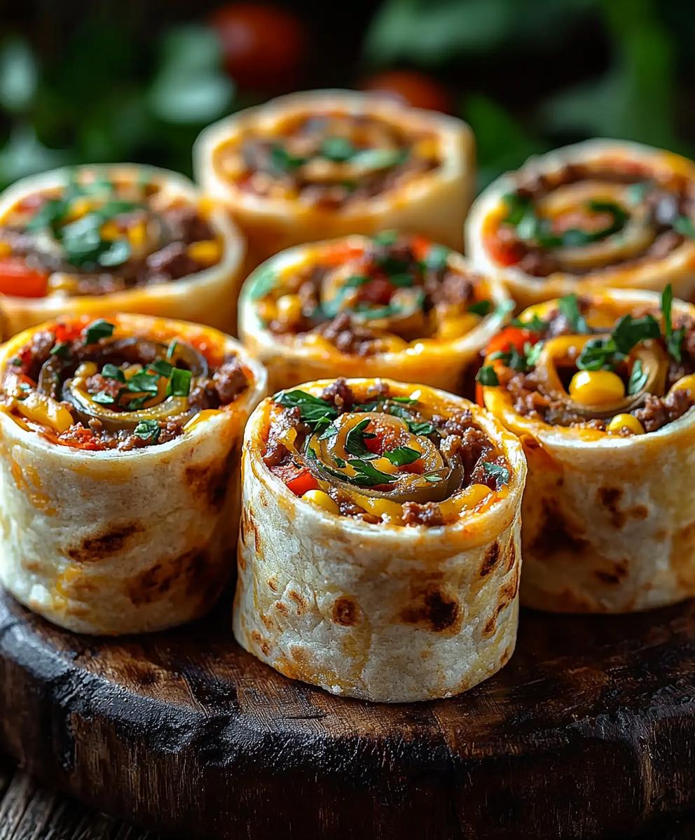 Taco Pinwheel Appetizers