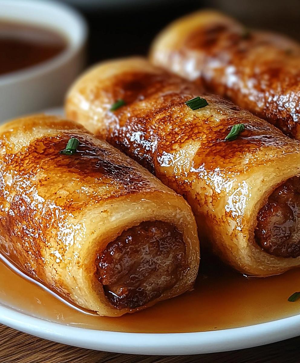 Sausage French Toast Roll Ups