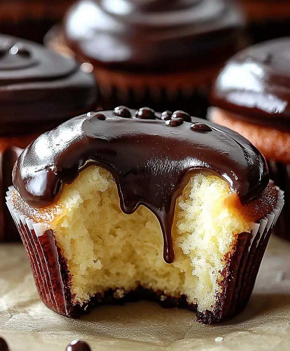 Boston Cream Pie Cupcakes