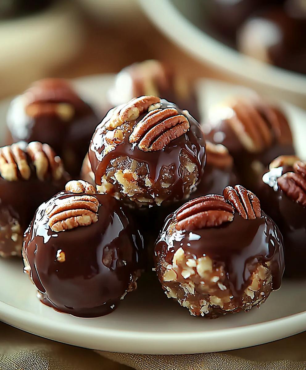 No Bake Pecan Pie Balls