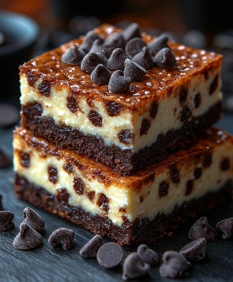 Chocolate Chip Cheesecake Bars