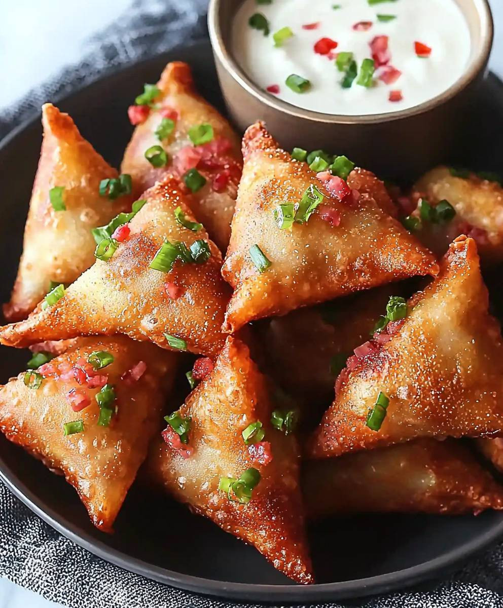 Air Fryer Mashed Potato Wontons