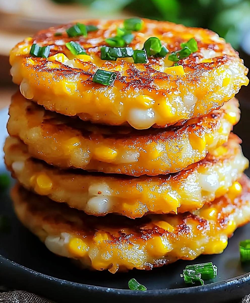 Cheesy Corn Fritters