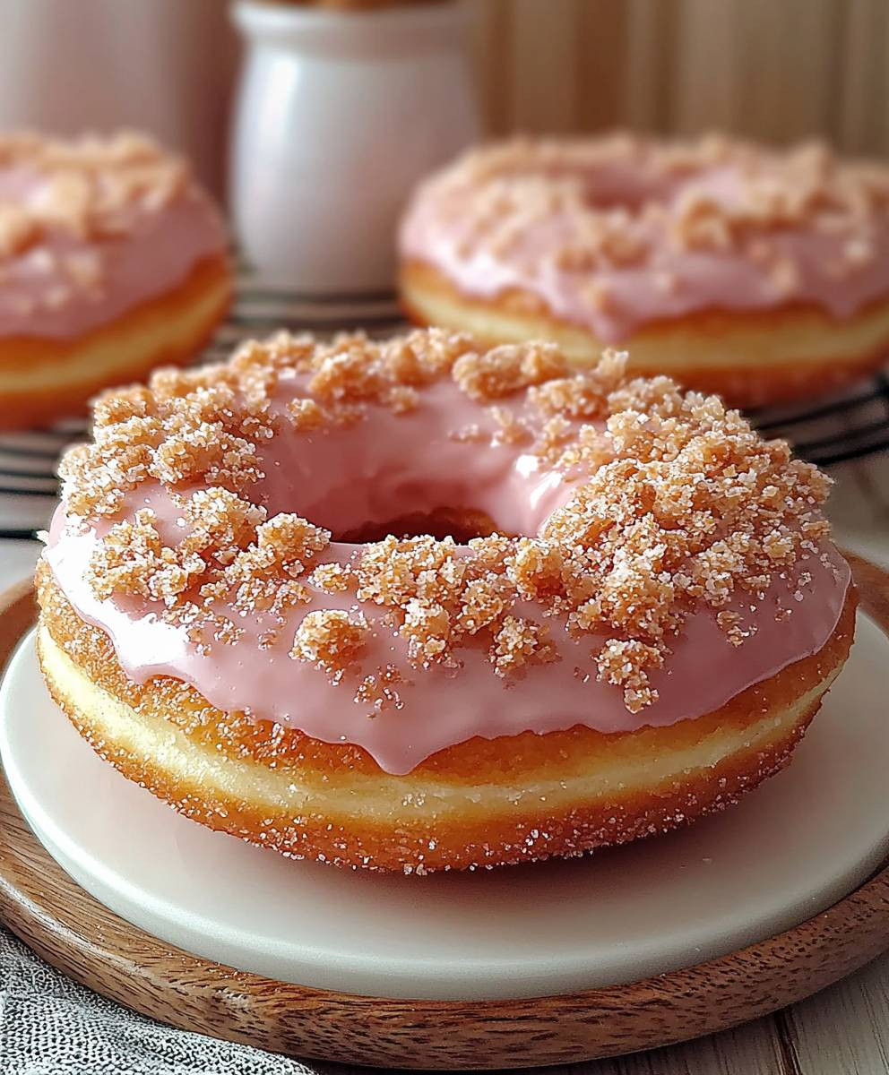 Baked donut homemade crumb