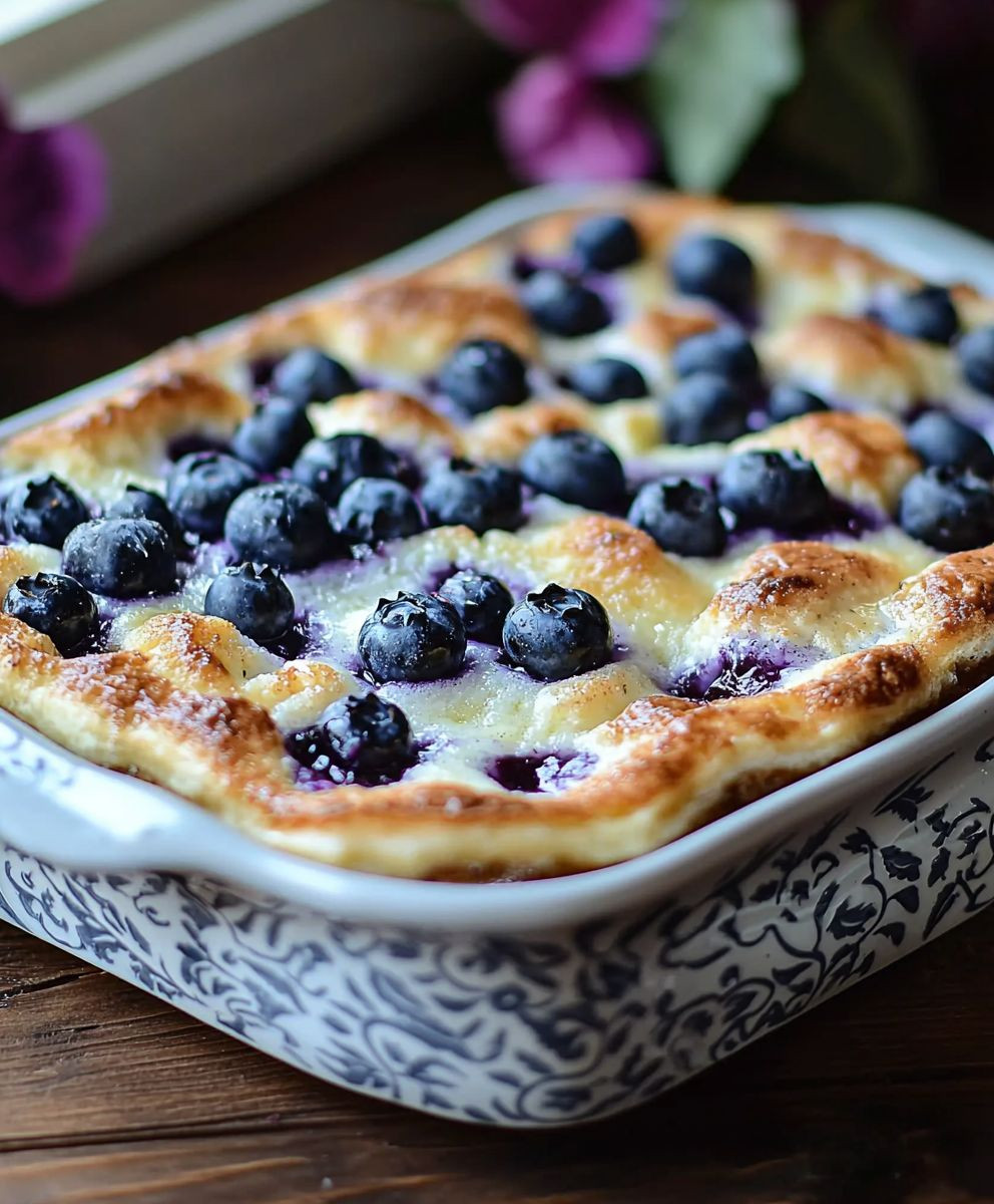 Blueberry Buttermilk Pancake Casserole