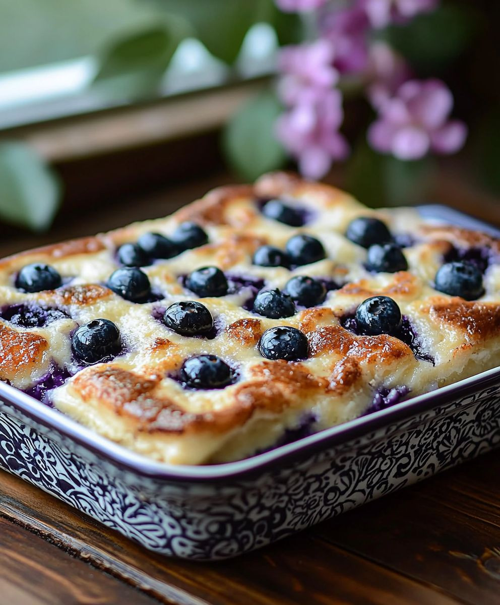 Blueberry Buttermilk Pancake Casserole