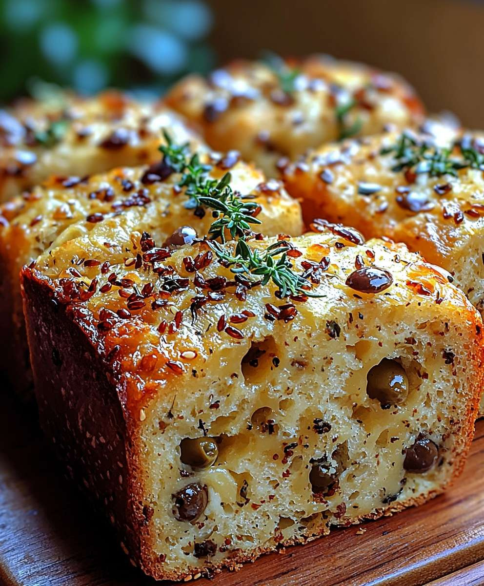 Cheese Olive Quick Bread