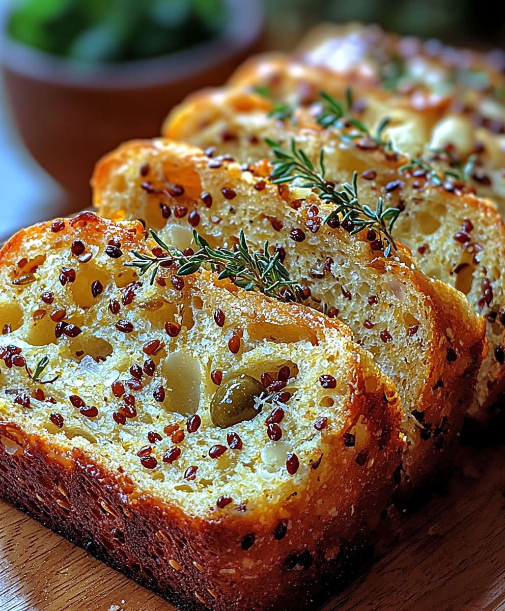 Cheese Olive Quick Bread