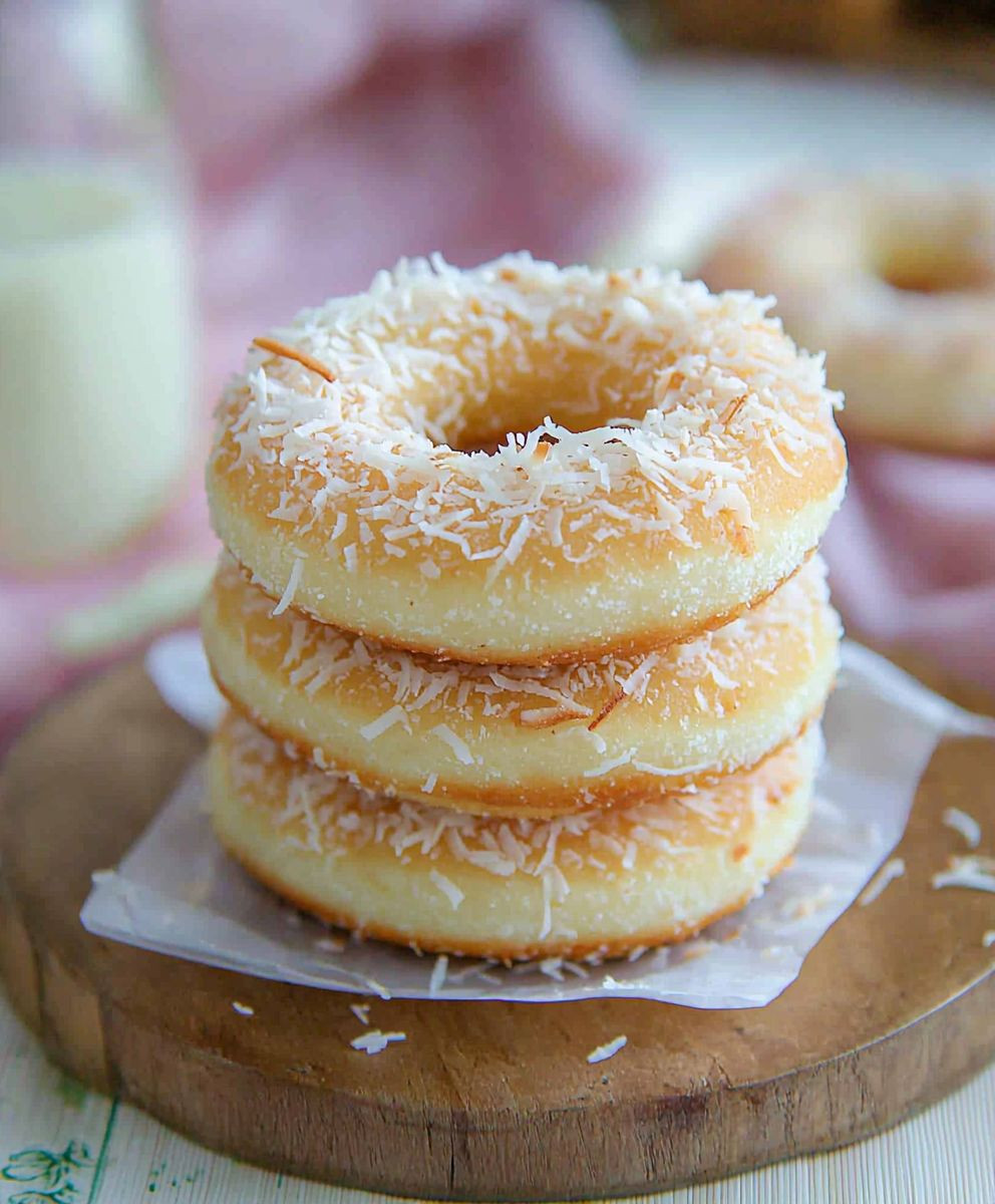 Baked Coconut Donuts