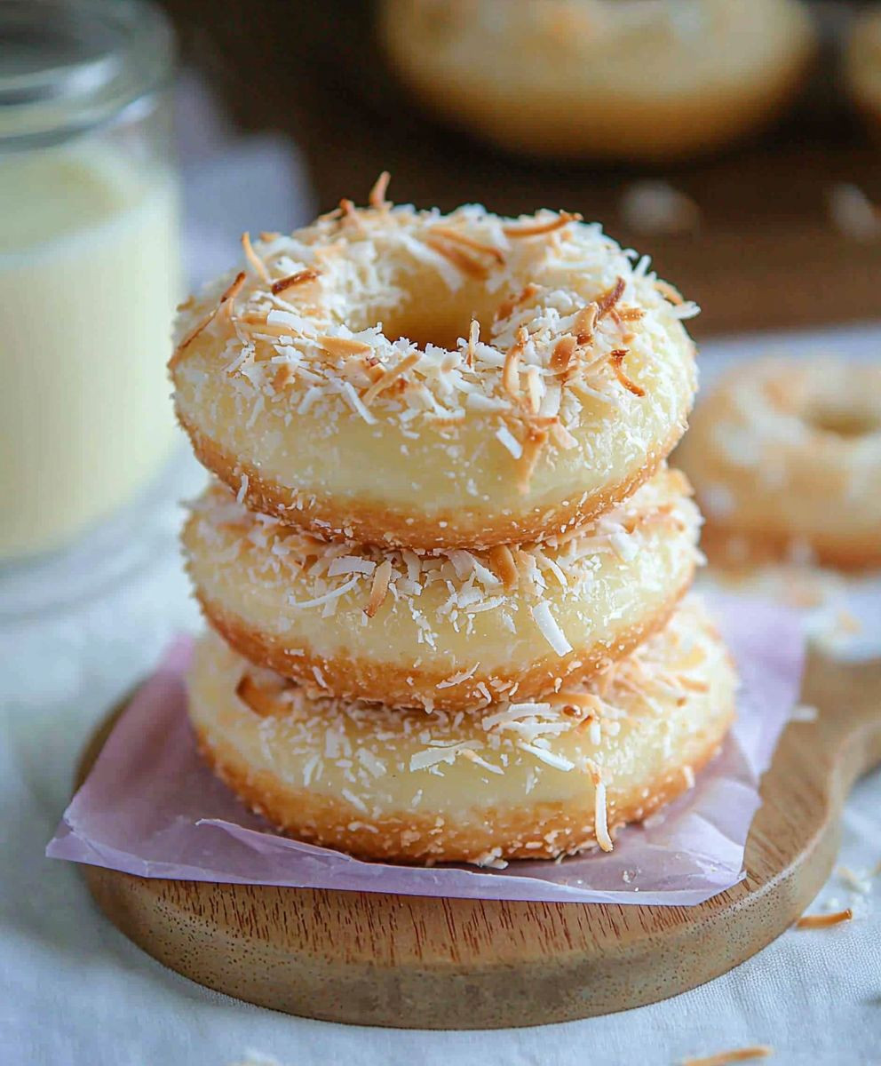 Baked Coconut Donuts