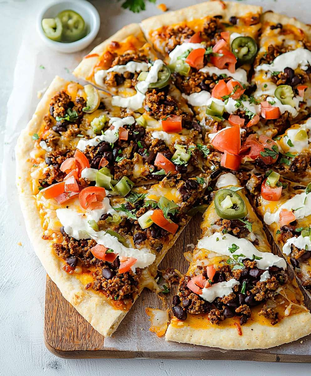 Taco Pizza Homemade Easy