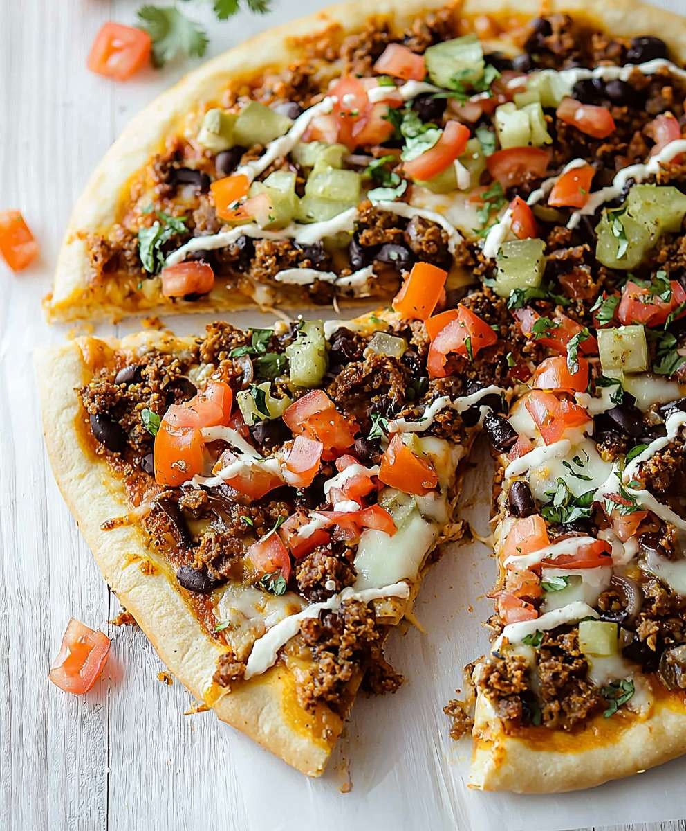 Taco Pizza Homemade Easy