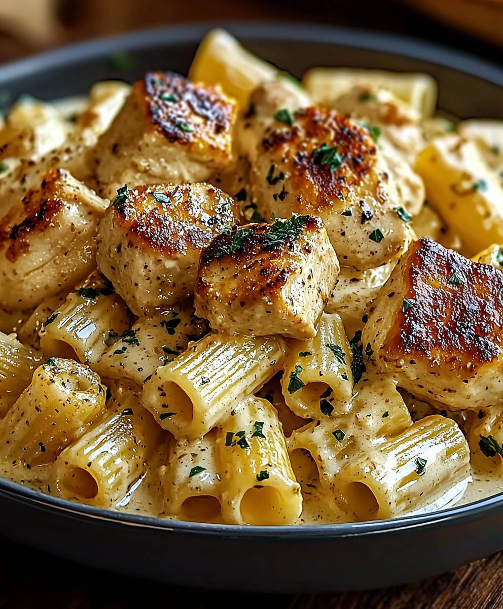 Garlic Butter Chicken Rigatoni