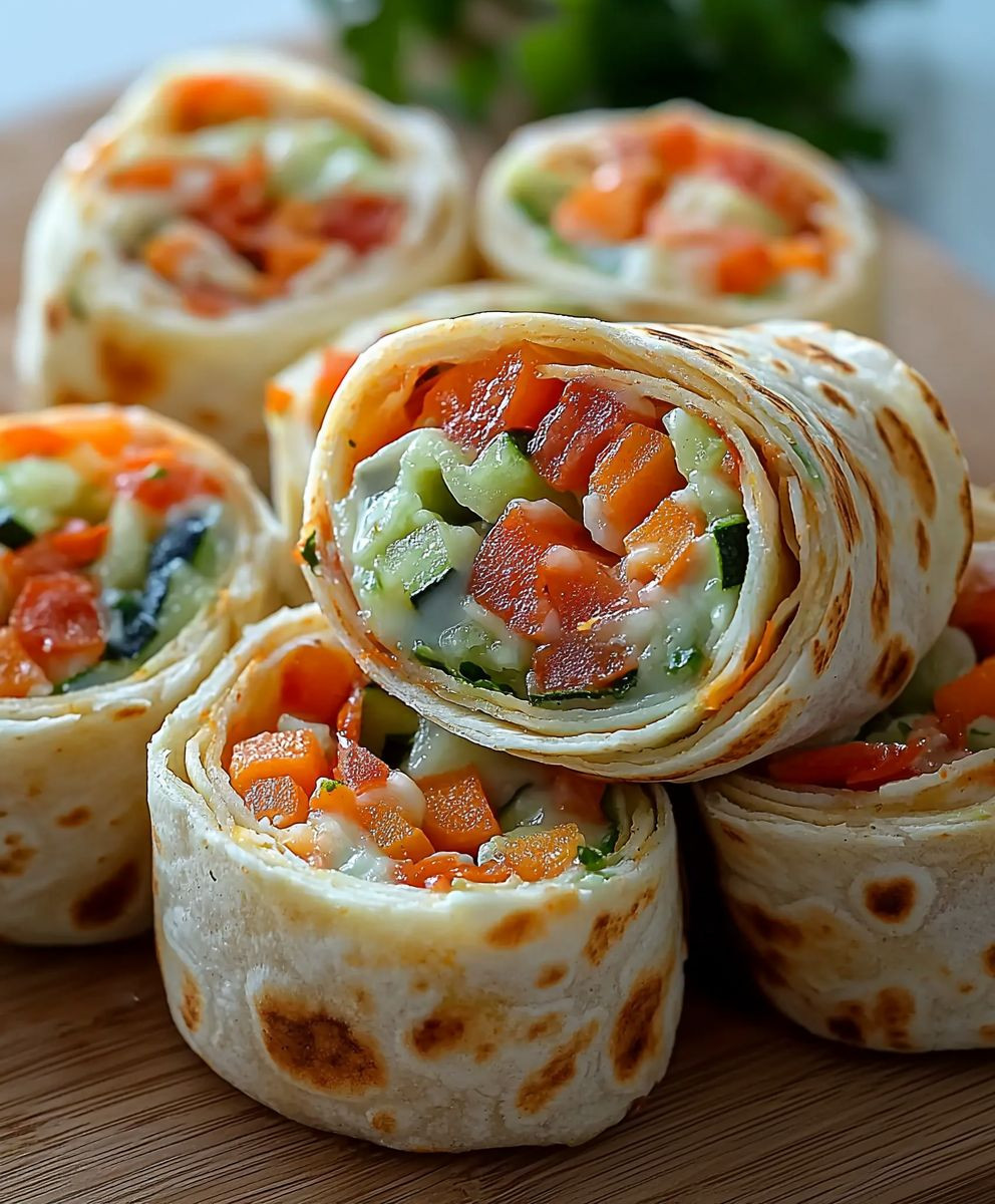 Vegetable Tortilla Roll Ups