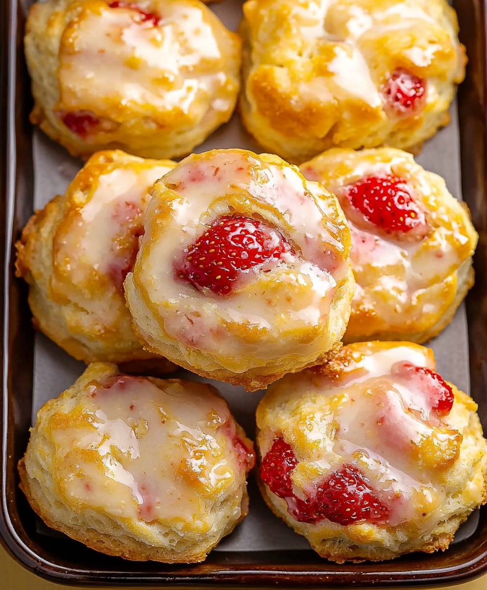 Strawberry Biscuits Popeyes Style