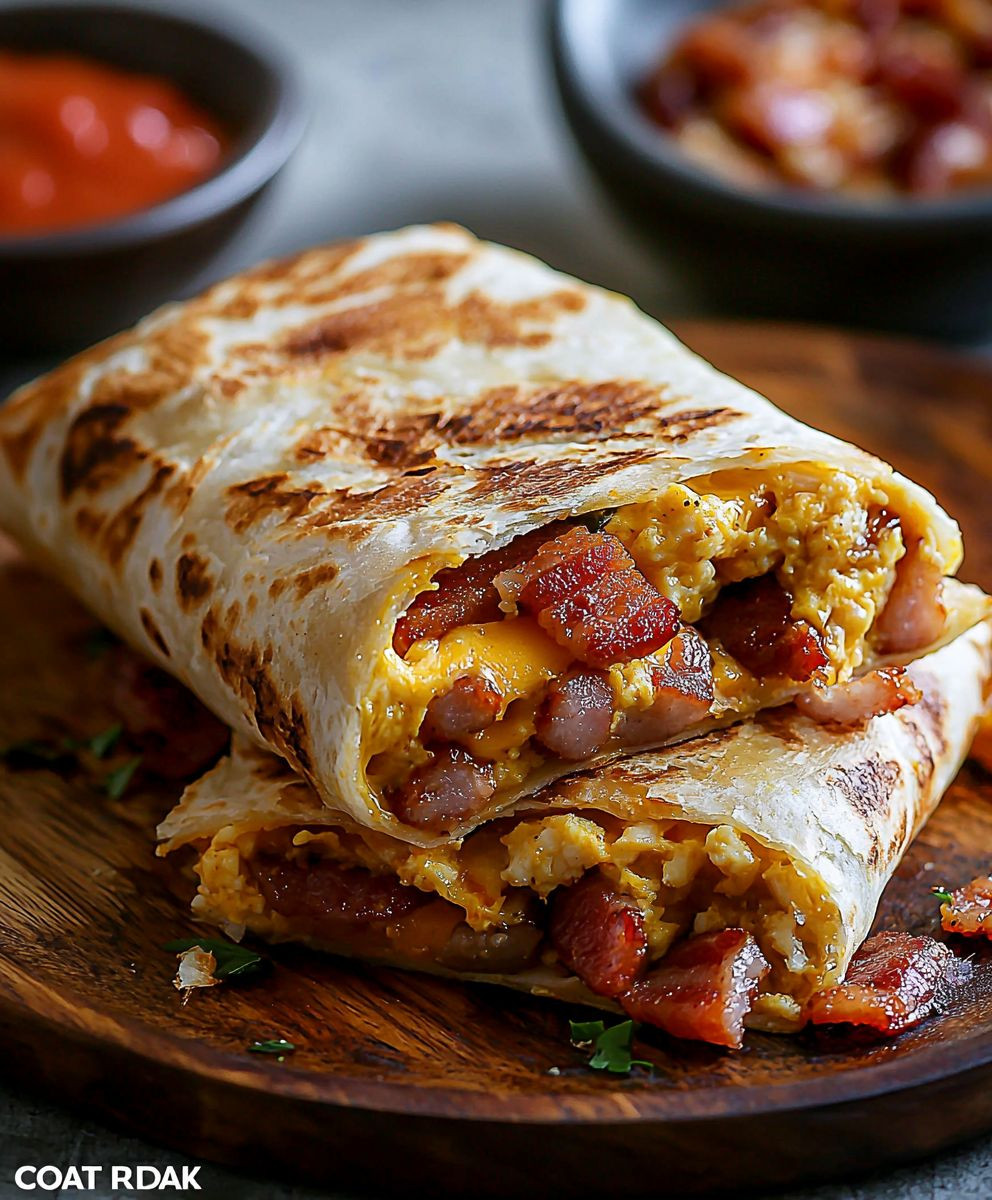 Bacon egg cheese burrito