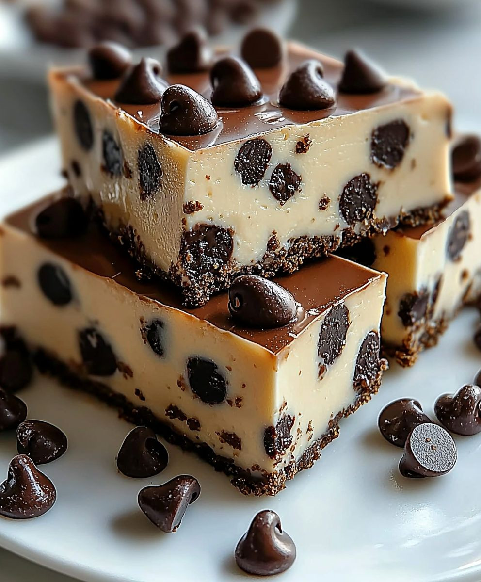 Chocolate Chip Cheesecake Bars