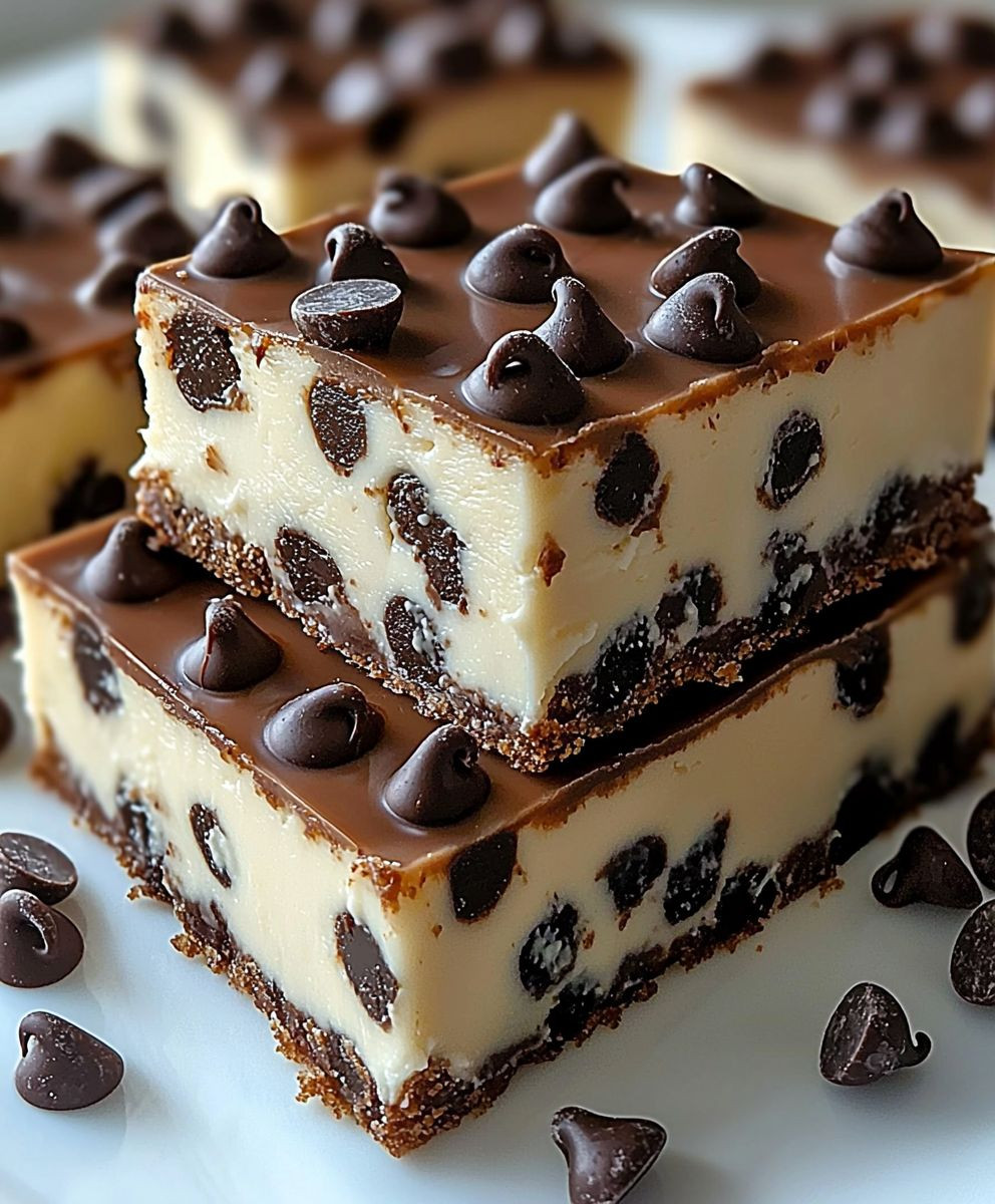 Chocolate Chip Cheesecake Bars