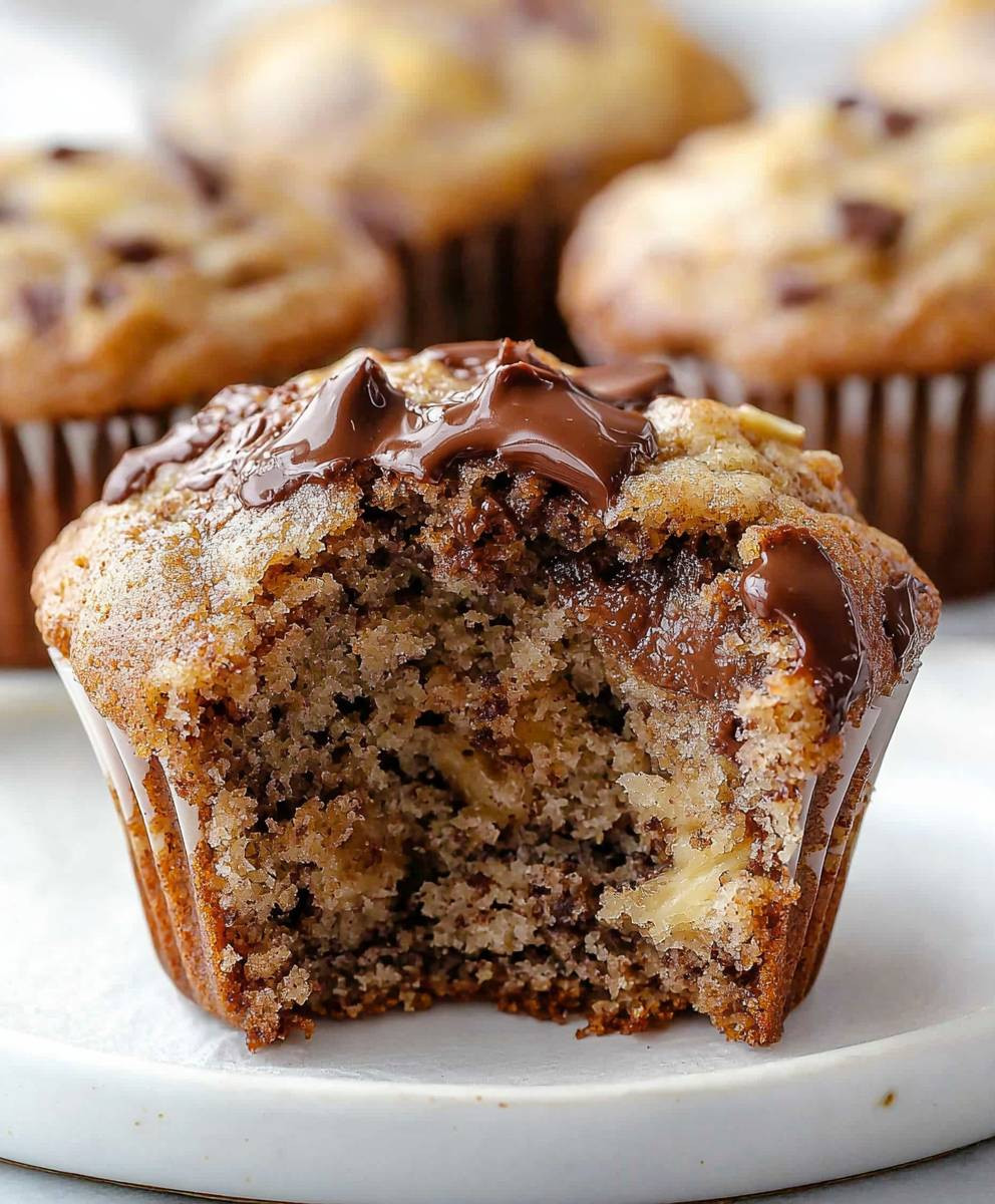 Nutella Banana Muffins