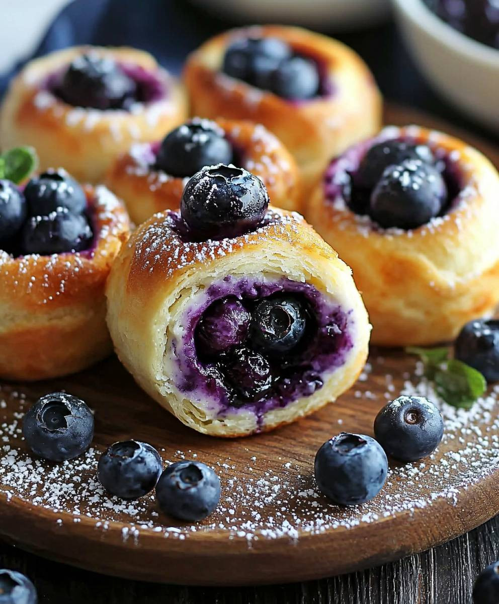 Blueberry Cheesecake Rolls