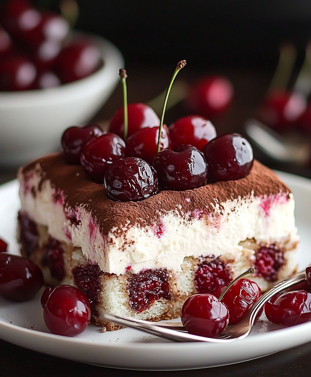 Cherry Amaretto Tiramisu
