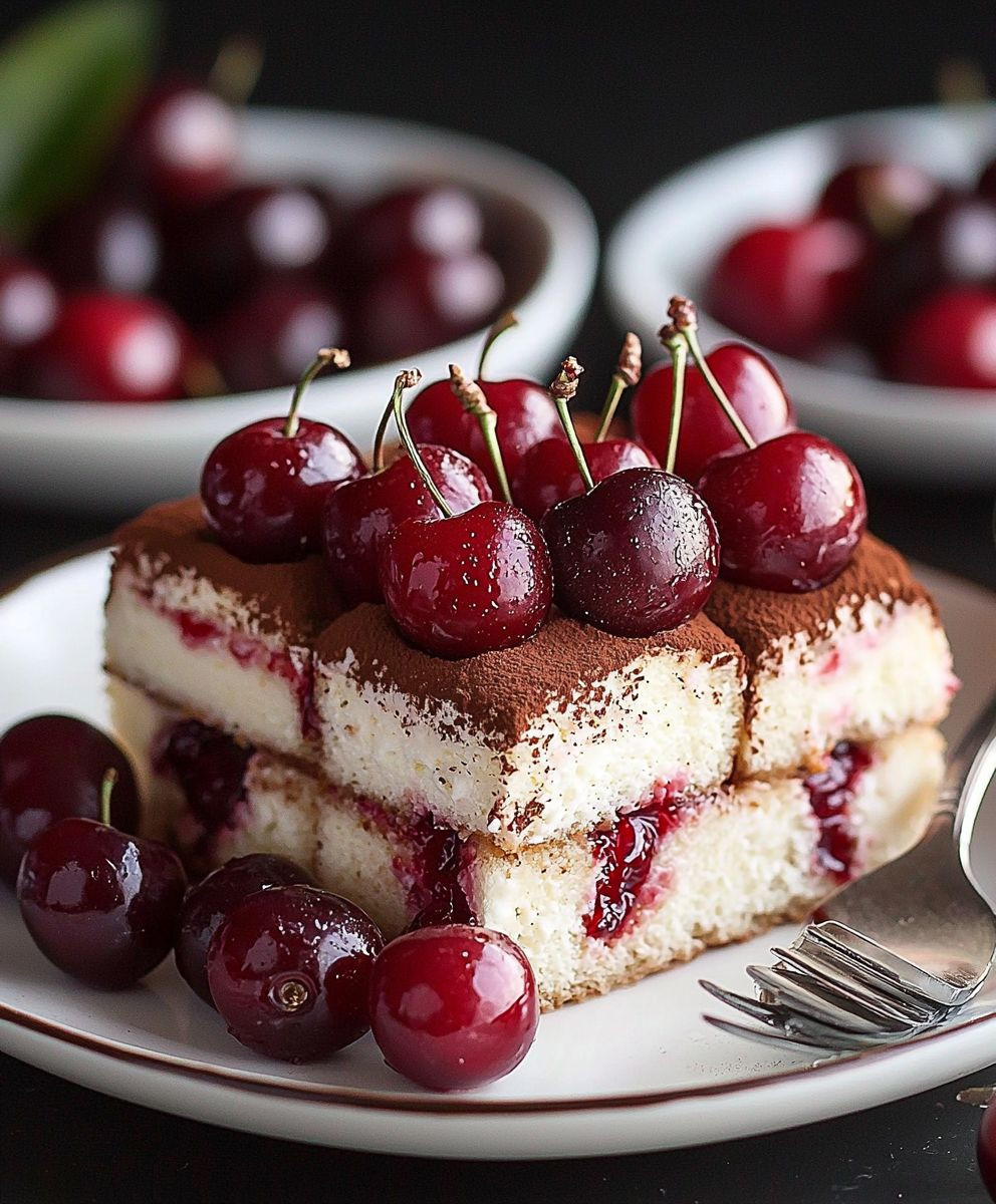 Cherry Amaretto Tiramisu