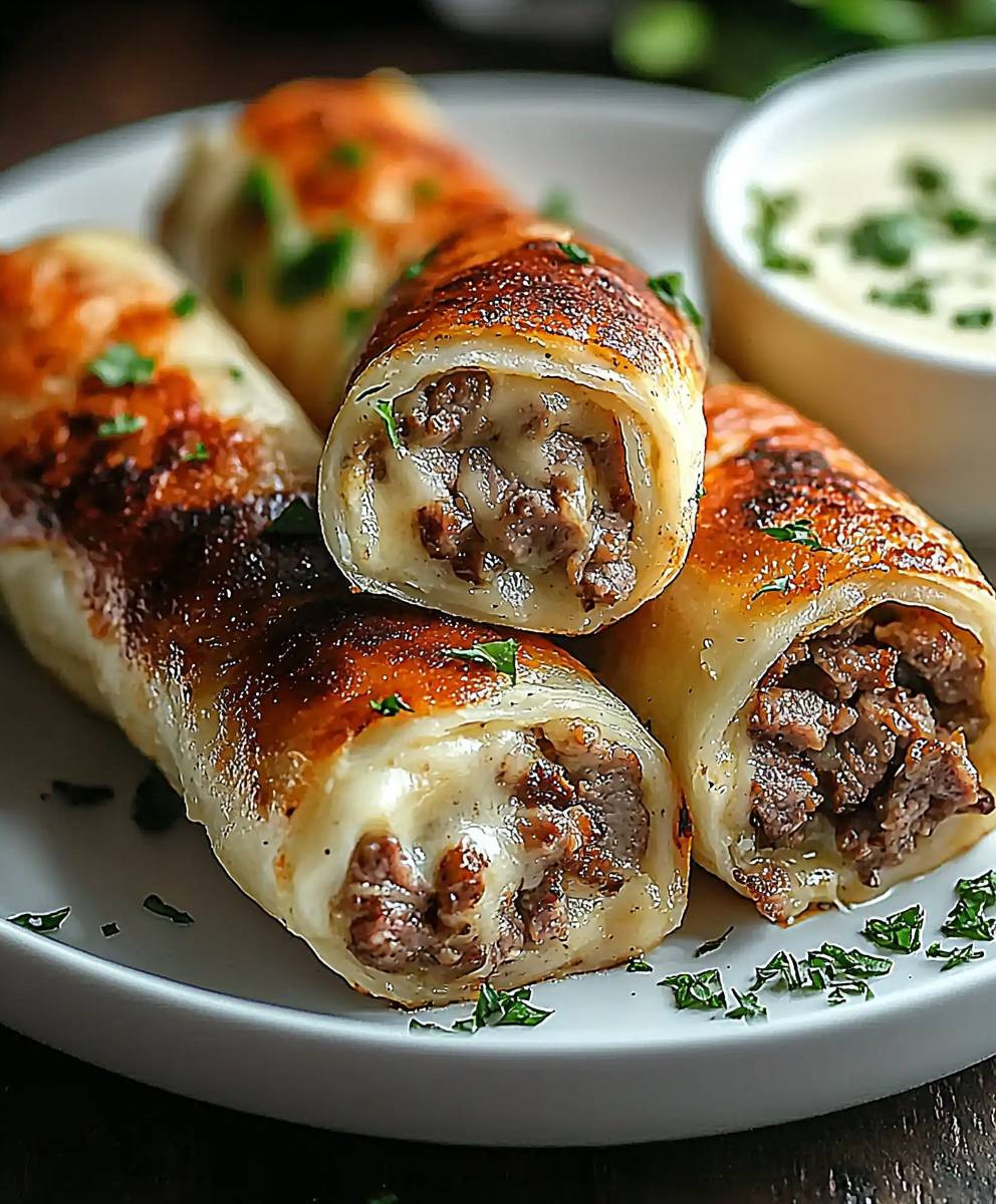 Keto Philly Cheesesteak Roll